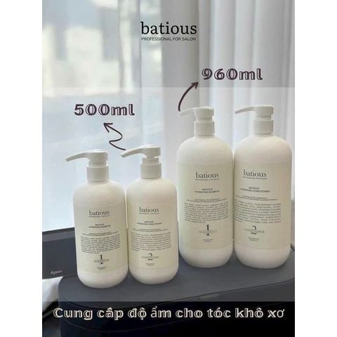 Cặp Gội - Xả Batious 3 Màu - Dầu Gội Chăm Sóc Tóc Tự Nhiên, Phục Hồi, Giúp Tóc Mượt Mà, Khỏe Đẹp Tự Nhiên