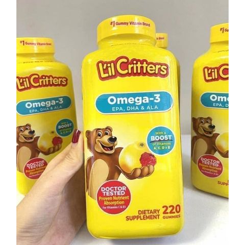 Kẹo Dẻo - L'Il Critters Omega-3 220 Viên