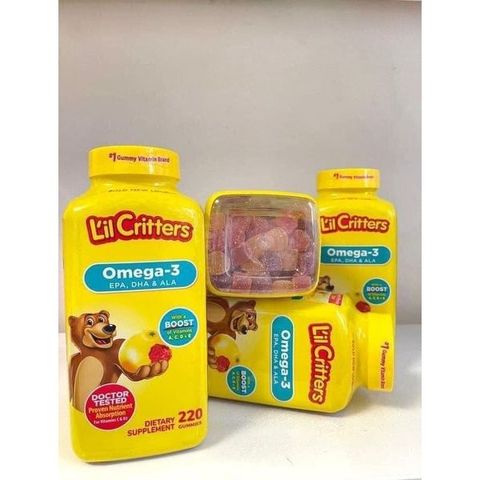 Kẹo Dẻo - L'Il Critters Omega-3 220 Viên