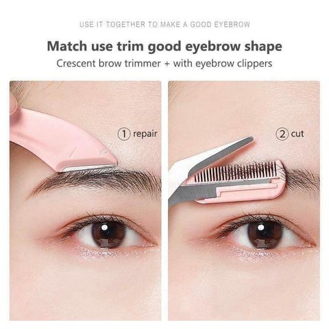 Bộ Dụng Cụ Cắt Tỉa Lông Mày Chuyên Nghiệp - Kéo & Lưỡi Dao Cạo Tinh Tế Giúp Bạn Dễ Dàng Tạo Kiểu Lông Mày Hoàn Hảo