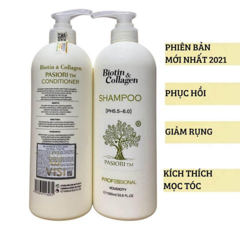 Combo Gội + Xả Dầu Xả Biotin & Collagen - 1000ml