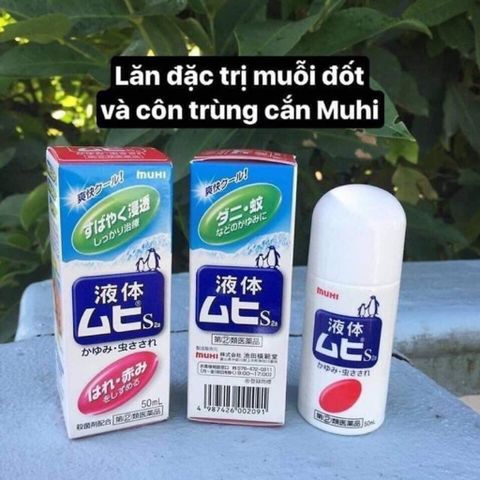 Lăn Bôi Vết Côn Trùng Cắn Muhi 50ml - Giảm Ngứa, Sưng Tấy, Dễ Dàng Mang Theo, An Toàn Cho Trẻ Em