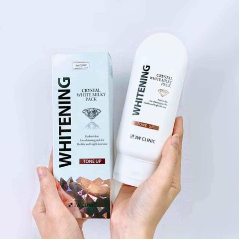 Kem trắng da 3W Clinic Crystal White Milky Pack 200G - Giúp làm sáng và cấp ẩm cho da tự nhiên, ưu việt cho mọi loại da