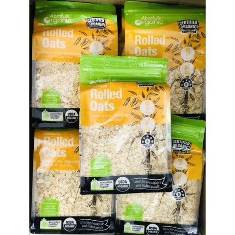 Yến Mạch Hữu Cơ Absolute Organic Rolled Oats 700Gr