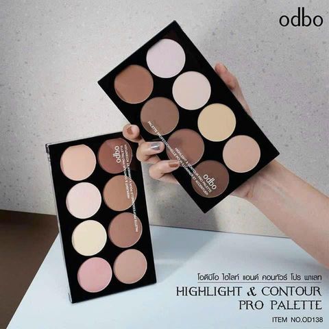 Bảng Phấn Bắt Sáng & Tạo Khối Odbo - Tone 02