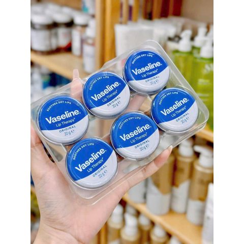Dưỡng Môi Vaseline Lip Therapy 20g Hộp Thiếc - Giữ Ẩm Môi, Bảo Vệ Chống Nắng, Cho Môi Mềm Mại Mượt Mà