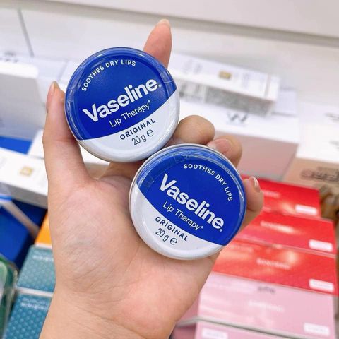 Dưỡng Môi Vaseline Lip Therapy 20g Hộp Thiếc - Giữ Ẩm Môi, Bảo Vệ Chống Nắng, Cho Môi Mềm Mại Mượt Mà