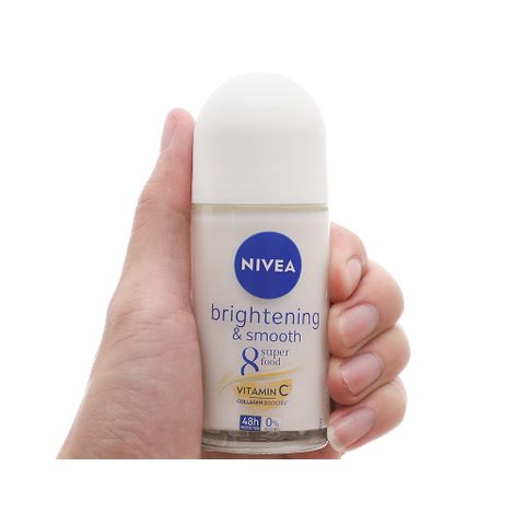 Lăn Ngăn Mùi NIVEA Sáng Mịn 50ml | Ngăn Ngừa Mùi, Mờ Thâm, Se Khít Lỗ Chân Lông - Dưỡng Da Mềm Mại, Tự Tin Suốt Ngày