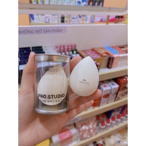 Bông Tẩy Trang Giọt Nước Vạt Xéo Vacosi PRS Pro Flat Blender Pho2 - Dụng Cụ Tẩy Trang & Đánh Nền Hoàn Hảo, Thân Thiện Với Da
