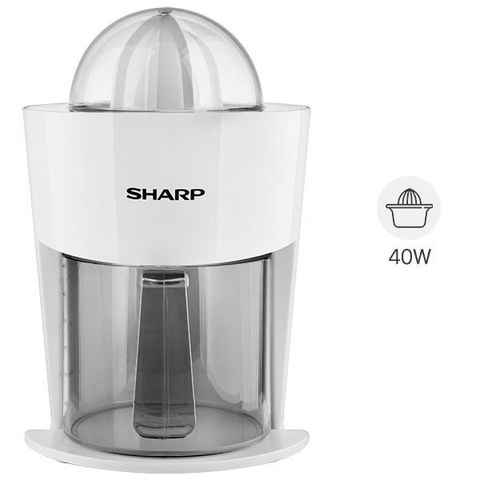 Máy Vắt Cam Sharp EJ-J408-WH 40W - Thiết Kế Sang Trọng, Dung Tích 0.85L, Hoạt Động êm ái, Đầu Vắt Tự Động đảo Chiều