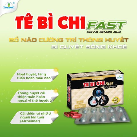 Tê Bì Chi Brain Alz - Viên Bổ Trợ Tăng Cường Trí Não, Giảm Mệt Mỏi Và Tình Trạng Suy Giảm Trí Nhớ (Alzheimer)
