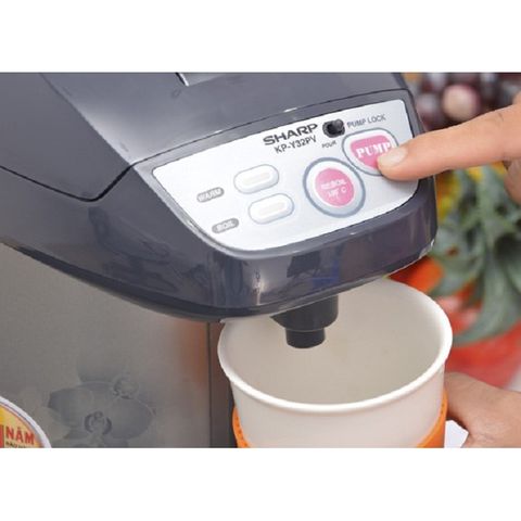 Bình Thủy Điện Sharp KP-Y32PV 3L - 700W, Thiết Kế Sang Trọng, Giữ Nước Nóng Hiệu Quả, Hàng Chính Hãng 12 Tháng