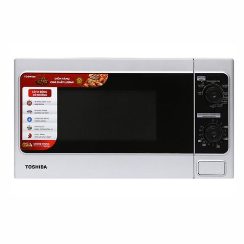 Lò Vi Sóng Toshiba ER-SGM20(S1)VN 20L - Hàng Chính Hãng, 800W, Nấu, Hâm Nóng, Rã Đông, Thiết Kế Sang Trọng