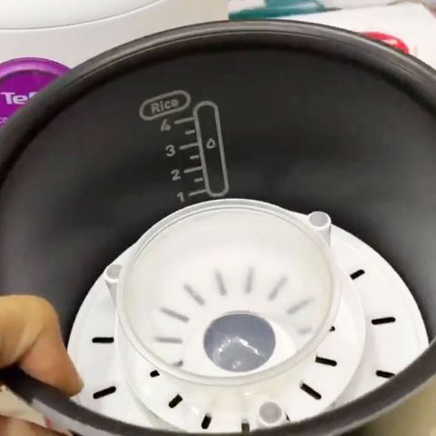 Nồi cơm điện Mini Tefal RK224168 0.7L - Chống dính, 300W, Nấu cơm và cháo cho 1-2 người - Hàng chính hãng, Tiện lợi và Dễ sử dụng