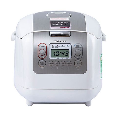 Nồi Cơm Điện Tử Toshiba RC-18NTFV(W) 1.8L - Đa Năng, Công Nghệ Nấu 3D, Tiết Kiệm Điện, Chế Độ Nấu Đa Dạng, Hàng Chính Hãng