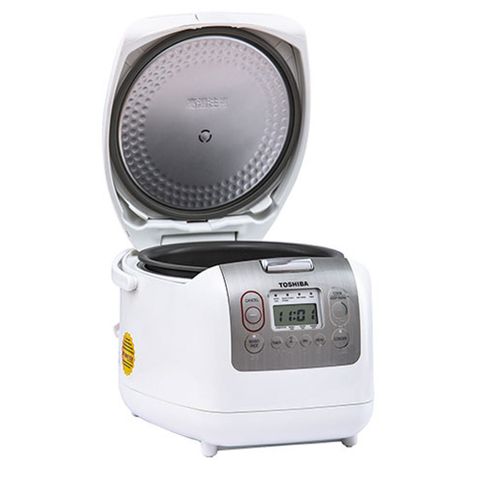 Nồi Cơm Điện Tử Toshiba RC-18NTFV(W) 1.8L - Đa Năng, Công Nghệ Nấu 3D, Tiết Kiệm Điện, Chế Độ Nấu Đa Dạng, Hàng Chính Hãng