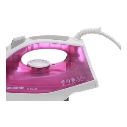 Bàn ủi hơi nước Panasonic PABU-NI-M250TPRA 1550W với mặt đế Titan chống dính, bình chứa 210ml, chức năng ủi nhanh hiệu quả
