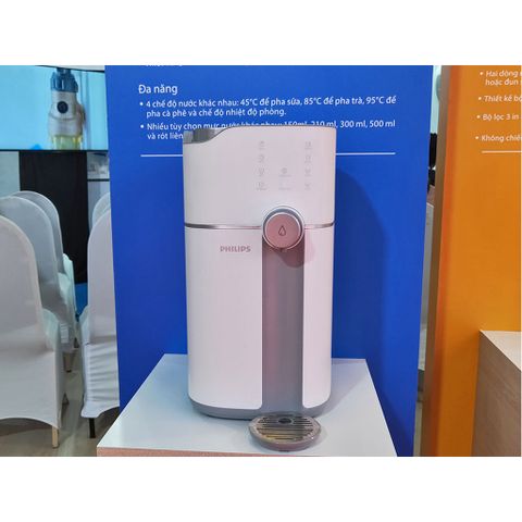 Máy lọc nước RO để bàn Philips ADD6910 - Công nghệ thẩm thấu ngược, dung tích 4.0L, bảo hành 24 tháng, nước sạch tức thì