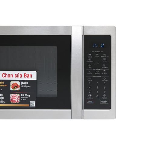 Lò vi sóng đa chức năng Sharp R-G52XVN-ST 25 lít, công suất 1000W, nướng - hâm nóng - rã đông, thiết kế hiện đại cho gia đình Việt