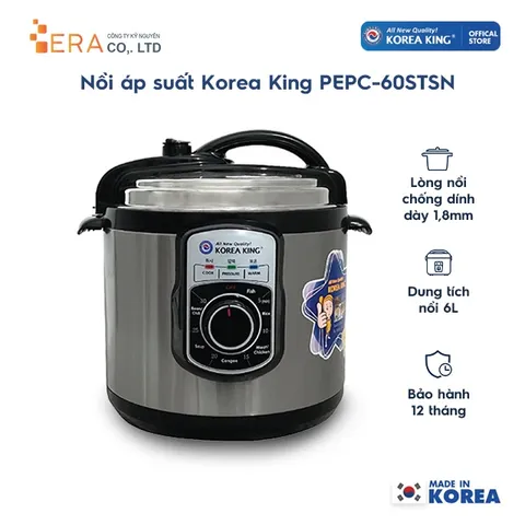 Nồi áp suất Korea King PEPC-60STSN - Hàng chính hãng