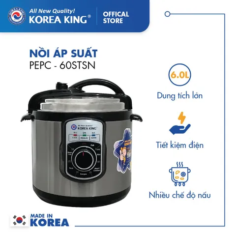 Nồi áp suất Korea King PEPC-60STSN - Hàng chính hãng