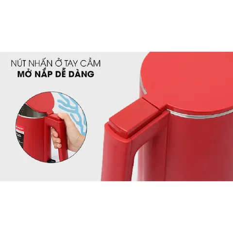 Bình đun siêu tốc Sharp 1.0 lít EKJ-10DVPS-RD/BK - Hàng chính hãng