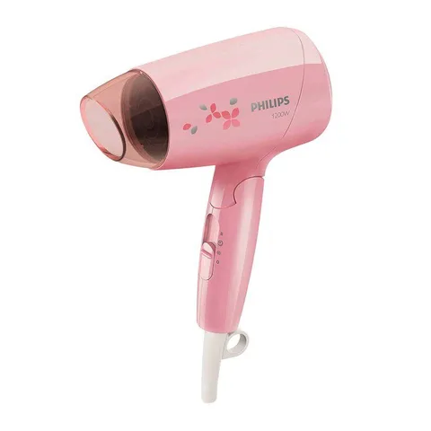Máy sấy tóc Philips BHC010 1200W - Thiết kế gọn nhẹ, 2 chế độ sấy, màu hồng nữ tính, bảo hành 24 tháng, chính hãng Việt Nam