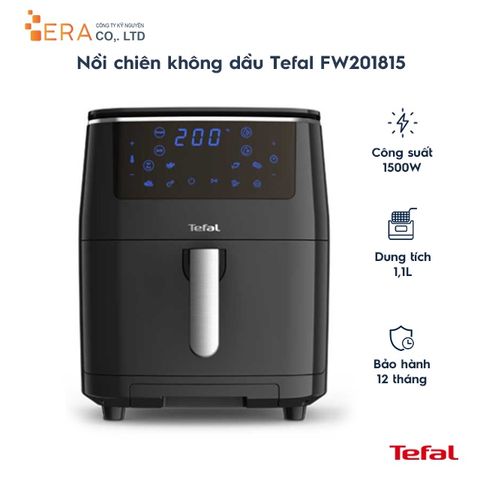 Nồi Chiên Không Dầu Tefal FW201815 - Đa Năng 6.5L, Công Suất 1600-1900W, Chức Năng Chiên Nướng & Hấp, Bảng Điều Khiển Cảm Ứng