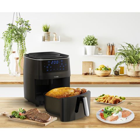Nồi Chiên Không Dầu Tefal FW201815 - Đa Năng 6.5L, Công Suất 1600-1900W, Chức Năng Chiên Nướng & Hấp, Bảng Điều Khiển Cảm Ứng