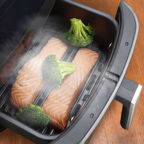 Nồi Chiên Không Dầu Tefal FW201815 - Đa Năng 6.5L, Công Suất 1600-1900W, Chức Năng Chiên Nướng & Hấp, Bảng Điều Khiển Cảm Ứng