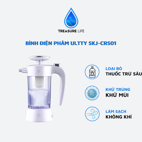 Bình Phun Sương Diệt Khuẩn Ultty SKJ-CRS01 - Tiêu Diệt 99.9% Vi Khuẩn, Dung Dịch Anolyte An Toàn Cho Gia Đình và Doanh Nghiệp