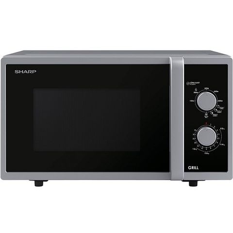 Lò Vi Sóng Nướng Sharp R-G322VN-S 23 Lít, Công Suất 800W/1000W - Tiện Lợi Hâm Nóng và Rã Đông Thực Phẩm, Bảo Hành 12 Tháng