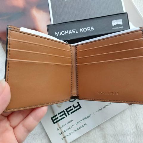 Ví Nam Michael Kors Màu Nâu 86F2SANF5V - Ví Da Sang Trọng Tiện Dụng Cho Đàn Ông Phong Cách Đẳng Cấp