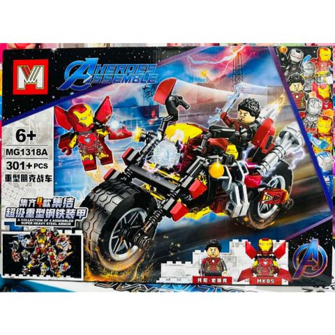 Lắp ráp xe siêu anh hùng Avengers có 4 phân loại MG1318A MG1318B MG1318C MG1318D
