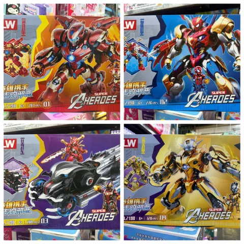 Lắp ráp siêu anh hùng Super Heroes có 4 phân loại 2190-1 2190-2 2190-3 2190-4
