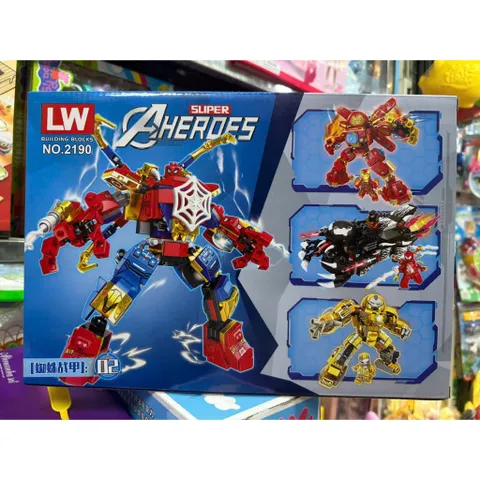 Lắp ráp siêu anh hùng Super Heroes có 4 phân loại 2190-1 2190-2 2190-3 2190-4
