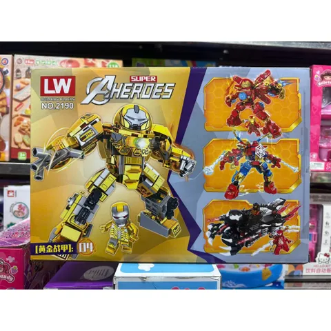 Lắp ráp siêu anh hùng Super Heroes có 4 phân loại 2190-1 2190-2 2190-3 2190-4