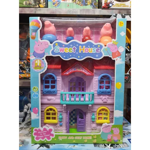 Nhà búp bê heo peppa 5806A Sweet House có đèn và nhạc