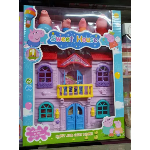 Nhà búp bê heo peppa 5806A Sweet House có đèn và nhạc