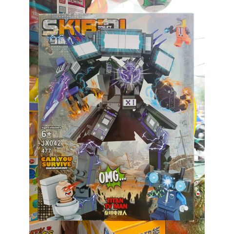 SKIBIDI TOILET JX042 TITAN TV MAN - Đồ chơi lắp ráp