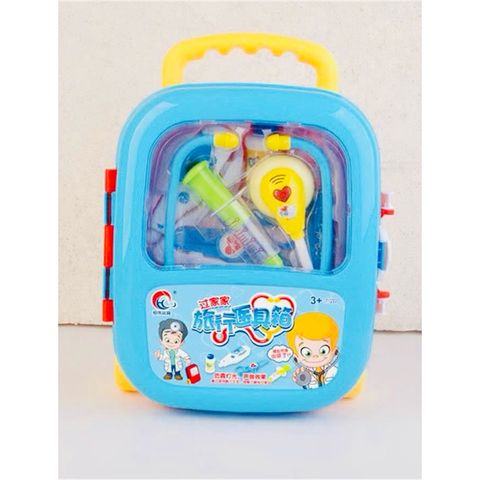 Đồ chơi bác sĩ đựng trong vali kéo 8810 có đèn và âm thanh, có 2 màu, đồ chơi nhập vai, đồ chơi hướng nghiệp cho bé