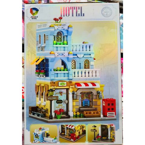 JIQILE 47119 HOTEL - Đồ chơi lắp ráp mô hình khách sạn