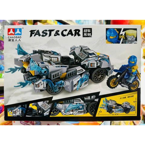 Bộ lắp ráp CHAOBAO 7644 Fast & Car mô hình xe ô tô đua thể thao