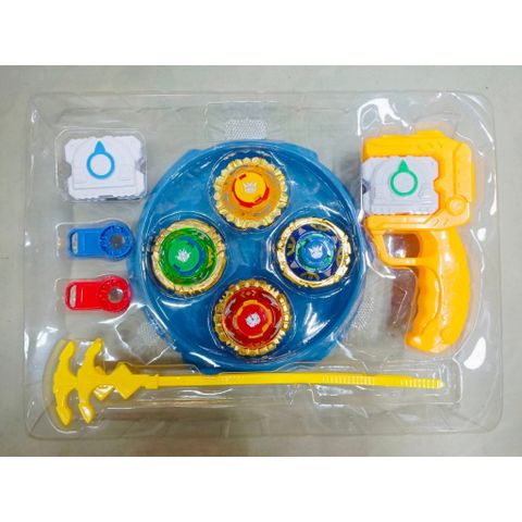 Bộ đồ chơi 4 con quay rút dây Gyro Metal có sàn thi đấu (1211) - chọn màu ngẫu nhiên 232695