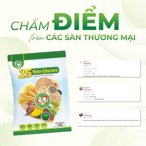 Sữa Hạt Ngũ Cốc 25 Beta Glucare - Combo 2 Hộp (625gr) Tăng Cường Miễn Dịch, Hỗ Trợ Điều Hòa Mỡ Máu, Nhập Khẩu Malaysia