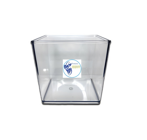 Hồ Nhựa Mini Nuôi Cá Betta Guppy 18x13x15cm - Bể Cá Mica Siêu Trong Có Nắp Thoáng Khí, Phụ Kiện Thủy Sinh Tiện Lợi