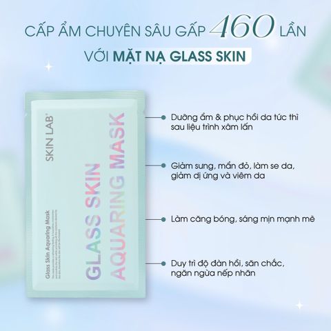 Mặt Nạ Dưỡng Ẩm Skinlab Glass Skin Aquaring Mask 30g - Cấp Nước, Giảm Kích Ứng, Phục Hồi Làm Dịu Da