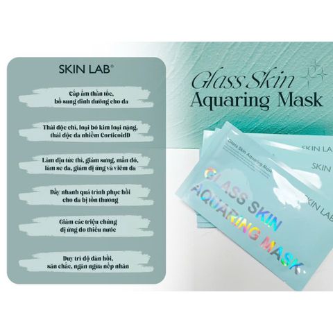 Mặt Nạ Dưỡng Ẩm Skinlab Glass Skin Aquaring Mask 30g - Cấp Nước, Giảm Kích Ứng, Phục Hồi Làm Dịu Da