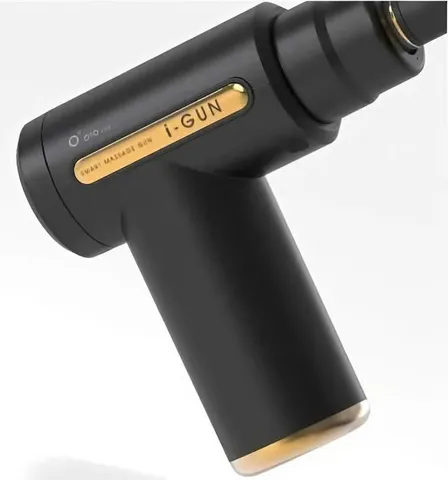 Súng Massage Cầm Tay I-Gun Mini - Thiết Bị Giảm Đau Cơ Bắp, Chế Độ Touch & Turbo, 4 Đầu Massage, Pin Sạc Type-C