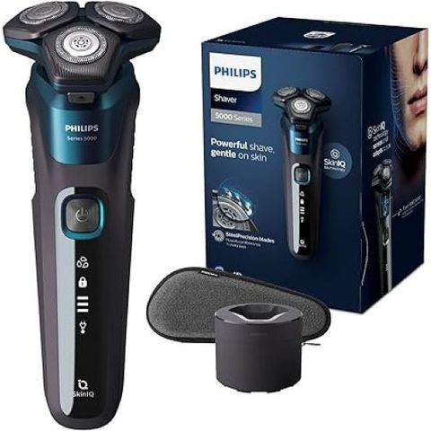 Máy Cạo Râu Philips Series 5000 S5579/50 - Cạo ướt & khô, Công nghệ SteelPre, Đầu Cạo 360 Độ, Bảo Hành 12 Tháng, Made in Hà Lan